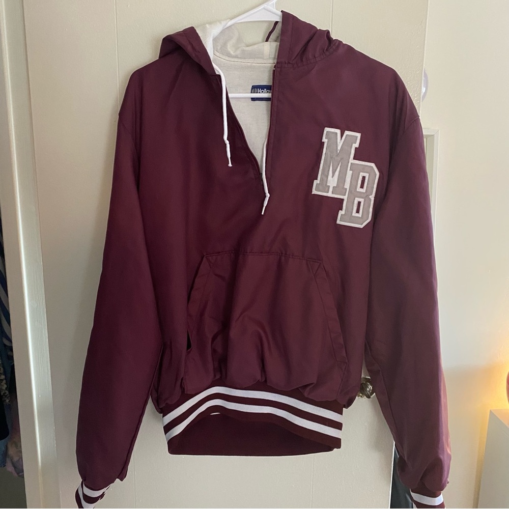 vintage baseball hoodie jacket